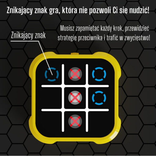 Woopie elektroninis „Kryžiukai–nuliukai“ – su AI režimu ir „Infinite Tic-Tac-Toe“