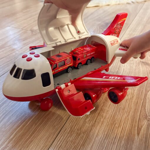 Woopie gaisrinės lėktuvas–transporteris su 3 automobiliais ir LED šviesomis