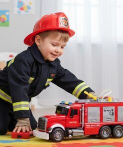 Woopie gaisrinis sunkvežimis su tikru vandens purškimu