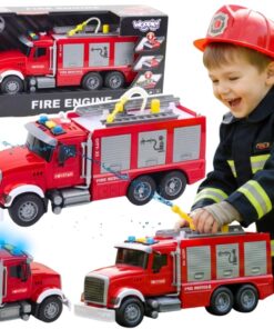 Woopie gaisrinis sunkvežimis su tikru vandens purškimu