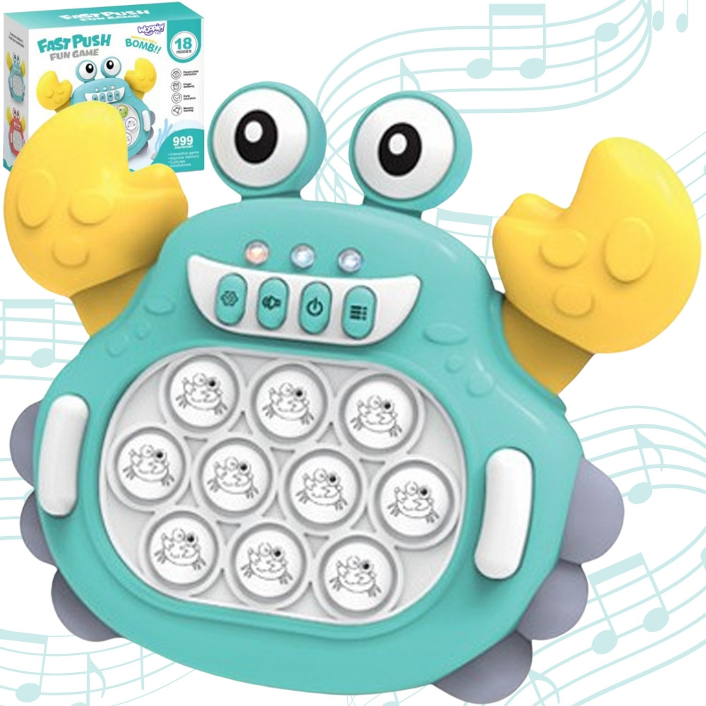 Woopie interaktyvus POP IT krabas – 18 režimų ir linksmos melodijos