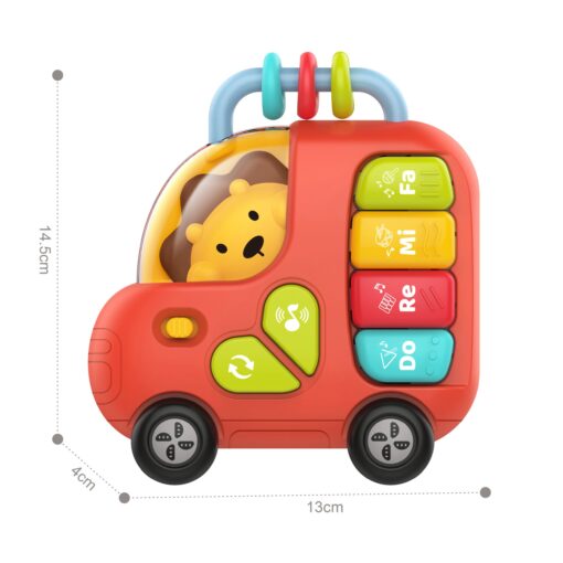Woopie interaktyvus pianinas–autobusiukas su liūtu