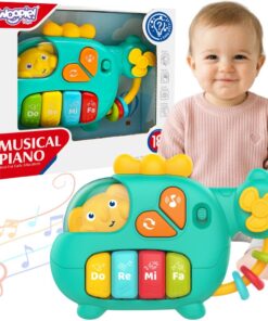 Woopie interaktyvus pianinas–sraigtasparnis su drambliuku