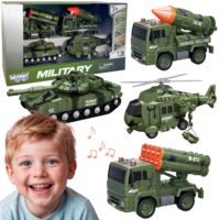 Woopie karinės technikos rinkinys 1:20 – tankas