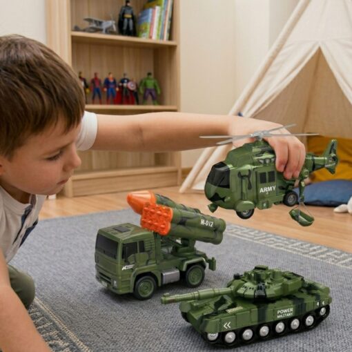 Woopie karinės technikos rinkinys 1:20 – tankas