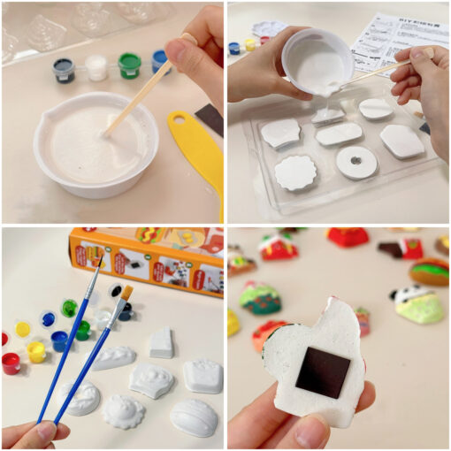 Woopie kūrybinis gipsinių figūrėlių rinkinys „Kalėdos“ – Mould & Paint Christmas (6+)