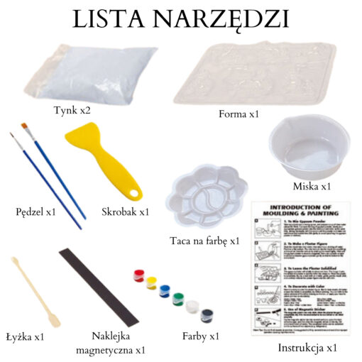 Woopie kūrybinis gipsinių figūrėlių rinkinys „Kalėdos“ – Mould & Paint Christmas (6+)