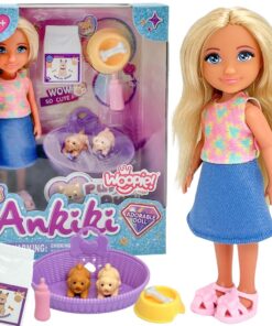 Woopie lėlė Ankiki su trimis šuniukais ir aksesuarais
