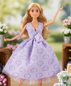 Woopie lėlė Lily su levandine suknele ir aksesuarais – 30 cm