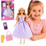 Woopie lėlė Lily su levandine suknele ir aksesuarais – 30 cm