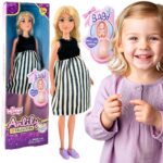 Woopie lėlė „Nėščioji mama“ su kūdikiu ir atsidarančiu pilvuku