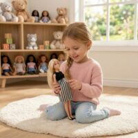 Woopie lėlė „Nėščioji mama“ su kūdikiu ir atsidarančiu pilvuku