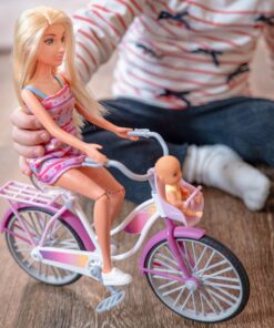 Woopie lėlė‑mama su kūdikiu ir miesto dviračiu