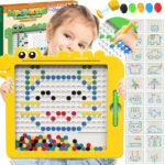 Woopie magnetinė kūrybinė lenta MagPad – su 110 taškelių ir 20 raštų