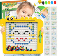 Woopie magnetinė kūrybinė lenta MagPad – su 110 taškelių ir 20 raštų