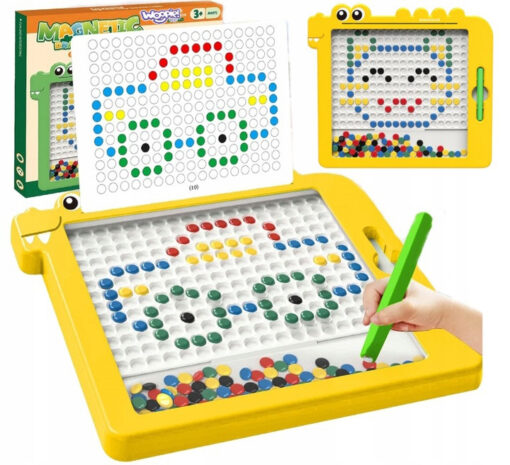 Woopie magnetinė kūrybinė lenta MagPad – su 110 taškelių ir 20 raštų