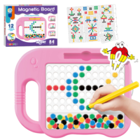 Woopie magnetinė kūrybinė lenta MagPad – su 84 taškeliais ir 12 kortelių