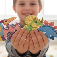 Woopie magnetinės kaladėlės „Dinozaurų pasaulis“