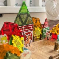 Woopie magnetinės kaladėlės „Ferma“ (ūkio statybos rinkinys)