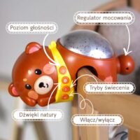 Woopie meškutis–projektorius su naktine lempute