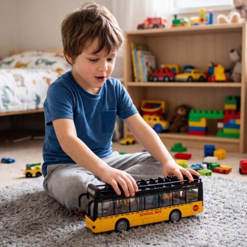 Woopie miesto autobusas 1:16 su šviesomis