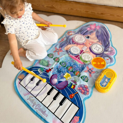 Woopie muzikinė „Syrenka“ – 2in1 pianinas ir perkusija