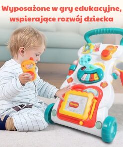 Woopie muzikinis stumdukas 2in1 su edukaciniu paneliu ir magnetine piešimo lenta