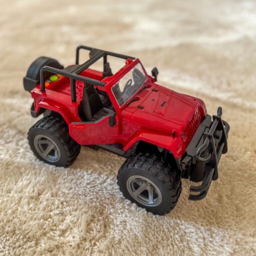Woopie raudonas visureigis Jeep 1:16