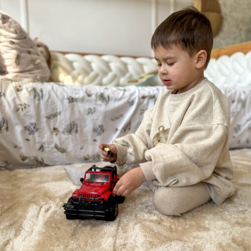 Woopie raudonas visureigis Jeep 1:16