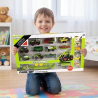 Woopie žemės ūkio technikos rinkinys su traktoriais