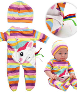 Woopie „Unicorn“ drabužių rinkinys lėlei – su bodžiuku