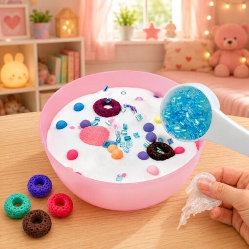 Želė tipo slime kūrimo rinkinys su aksesuarais