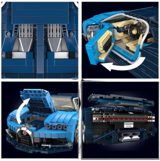 „Blue Supercar 1212“ – sportinio automobilio konstruktorius iš 1212 detalių - Image 4