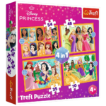 Dėlionė 4in1 (35, 48, 54, 70 det.) „Pasakų istorijos – Disney Princess“