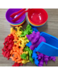 WOOPIE Montessori edukacinis žaidimas „Spalvų rūšiuotojas – Gyvūnai“, 44 dalių rinkinys. - Image 2
