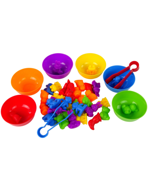 WOOPIE Montessori edukacinis žaidimas „Spalvų rūšiuotojas – Gyvūnai“, 44 dalių rinkinys. - Image 3