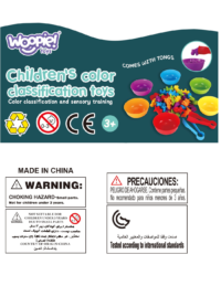 WOOPIE Montessori edukacinis žaidimas „Spalvų rūšiuotojas – Gyvūnai“, 44 dalių rinkinys. - Image 7