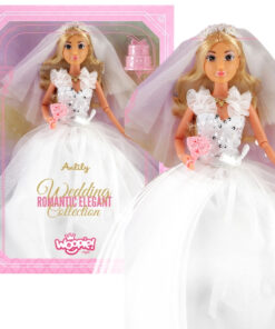 „Lily Bride Doll – vestuvinė lėlė su balta suknele