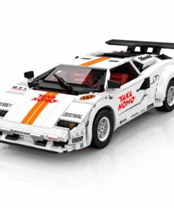 „RC White Supercar 1384“ – baltas RC sportinio automobilio konstruktorius iš 1384 detalių