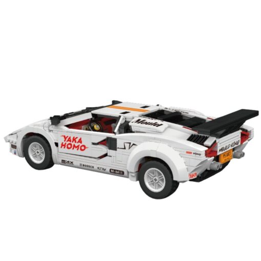 „RC White Supercar 1384“ – baltas RC sportinio automobilio konstruktorius iš 1384 detalių