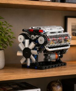 „V8 Engine 552“ – mechaninis V8 variklio konstruktorius su judančiomis dalimis