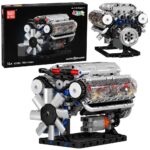 „V8 Engine 552“ – mechaninis V8 variklio konstruktorius su judančiomis dalimis
