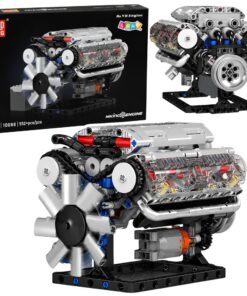 „V8 Engine 552“ – mechaninis V8 variklio konstruktorius su judančiomis dalimis