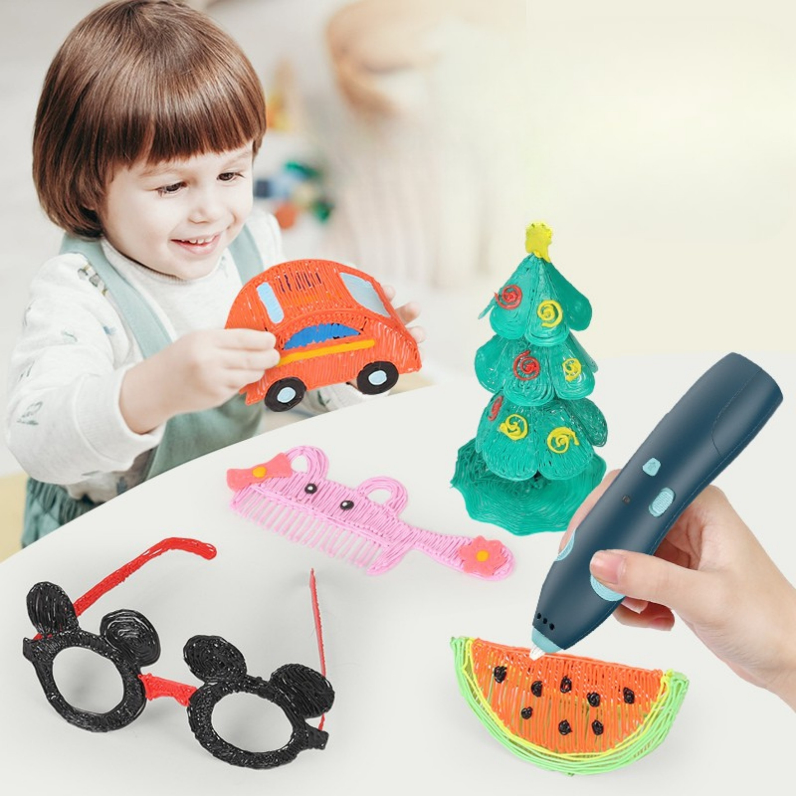 „Woopie 3D Printer Pen – saugus 3D piešimo rašiklis vaikams