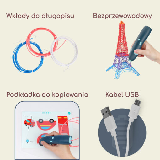 „Woopie 3D Printer Pen – saugus 3D piešimo rašiklis vaikams