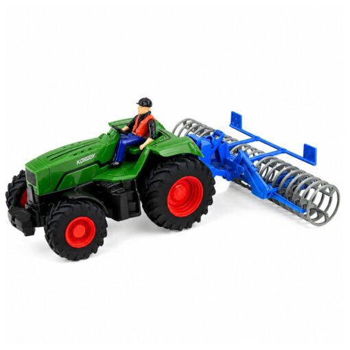 1:24 RC traktorius su žemės volu ir ūkininku