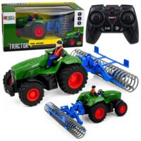 1:24 RC traktorius su žemės volu ir ūkininku