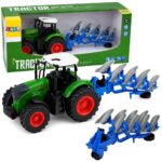 1:24 fermos traktorius su plūgu