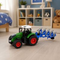 1:24 fermos traktorius su plūgu