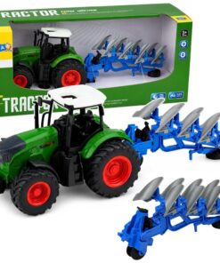 1:24 fermos traktorius su plūgu